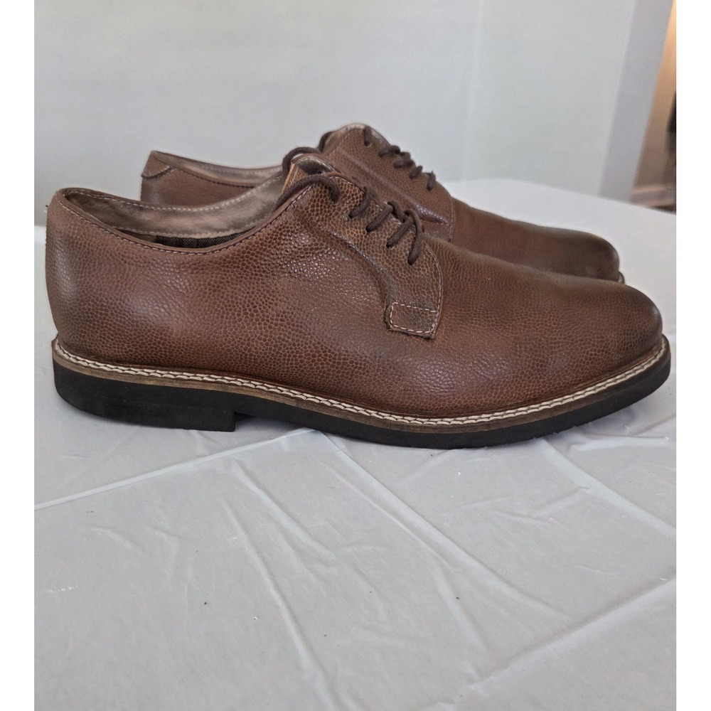 Gh Bass Lace Up Leather Loafers Men's 10 D Bryant Whiskey Brown